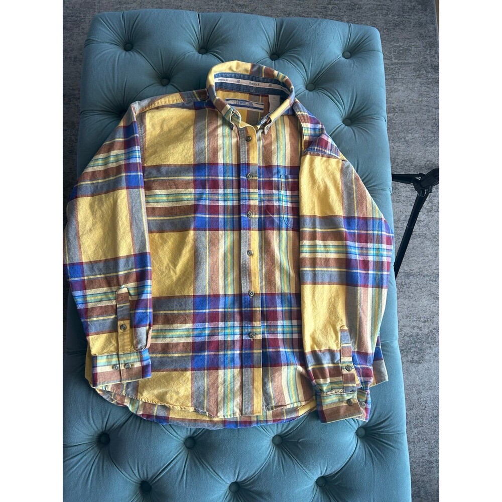 Twenty X Wrangler XL Longsleeve Button Down Shirt Plaid Western Cowboy